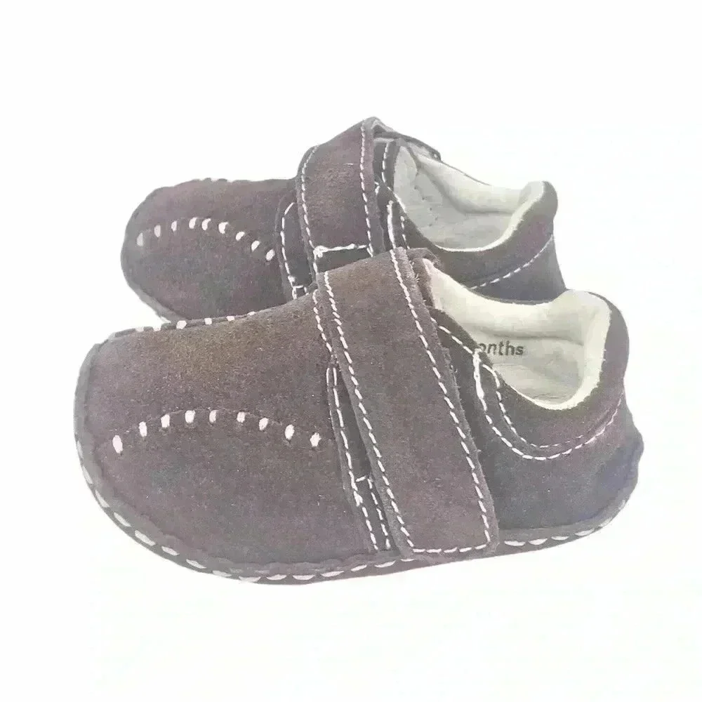 Rileyroos Jakester Baby Shoes Saddle Brown 3–6M Suede Walkers NWT Soft Sole
